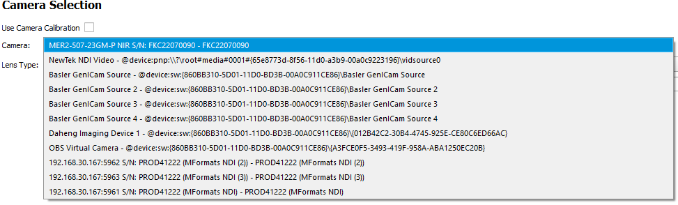 Native driver for GigE Vision device